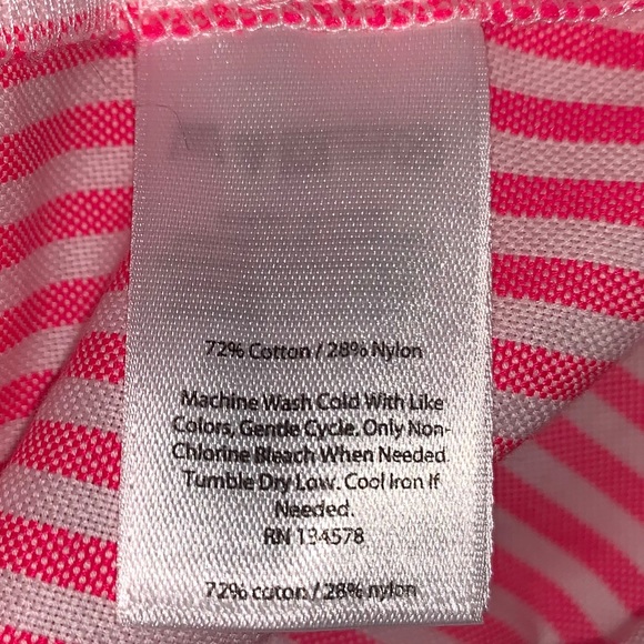 Vineyard Vines striped pink Off the shoulder top - Picture 8 of 8